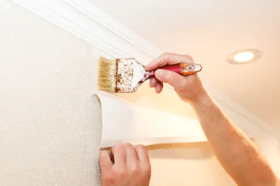 Pose de papier peint à Aubusson-d'Auvergne — revêtements muraux et toiles de verre